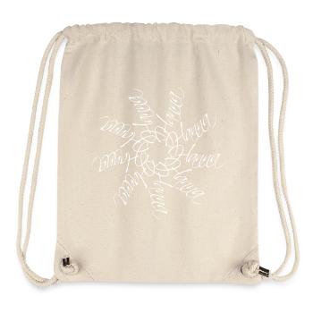 Hanna Name Namensmandala - Stanley/Stella recycelter Gym Bag - Naturweiß - Vorne