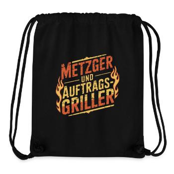Metzger und Auftragsgriller - Stanley/Stella recycelter Gym Bag - Schwarz - Vorne