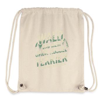 Wald und mein Jack Russel Terrier - Stanley/Stella recycelter Gym Bag - Naturweiß - Vorne