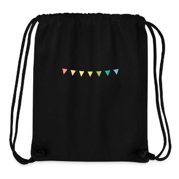 Wimpelkette Aquarell - Stanley/Stella recycelter Gym Bag - Schwarz - Vorne