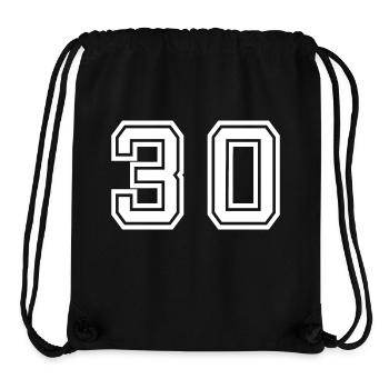 30 - Thirty - Stanley/Stella Recycled Gym Bag - black - Front