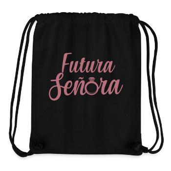 Futura Señora Engagement Bridal Shower Wedding - Stanley/Stella Recycled Gym Bag - black - Front