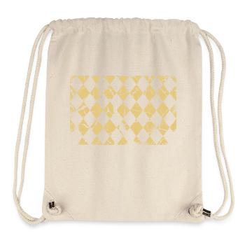 Plaid Pattern Background Rectangle - Stanley/Stella Recycled Gym Bag - natural - Front