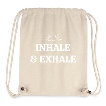Dictons de yoga - Sac à cordon recyclé Stanley/Stella - blanc naturel - Devant