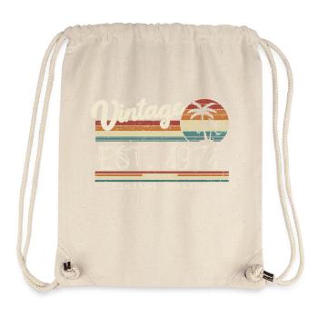 1971 Born Vintage Birthday Gift - Stanley/Stella Recycled Gym Bag - natural - Front