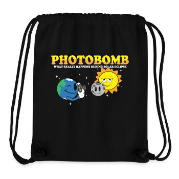 Total Solar Eclipse 2024 Totality Photobomb Sun - Stanley/Stella recycelter Gym Bag - Schwarz - Vorne