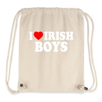 I love irish boys - Stanley/Stella recycelter Gym Bag - Naturweiß - Vorne