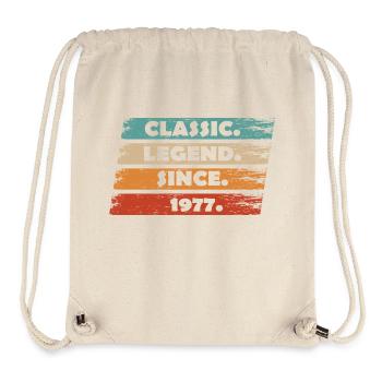 47th Anniversary 1977 - Legend Since Vintage Ret - Stanley/Stella Recycled Gym Bag - natural - Front