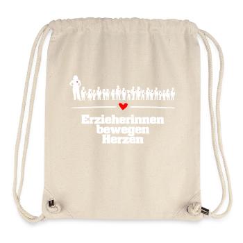 Erzieherinnen bewegen Herzen - Stanley/Stella recycelter Gym Bag - Naturweiß - Vorne