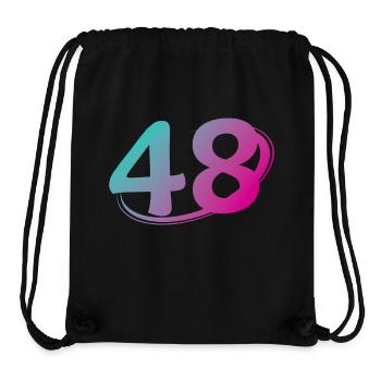 Number 48 multicolor - Stanley/Stella Recycled Gym Bag - black - Front
