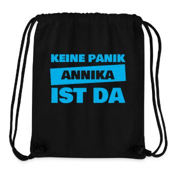 Vorname Annika - Stanley/Stella recycelter Gym Bag - Schwarz - Vorne