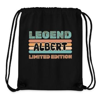 Vorname Albert - Stanley/Stella recycelter Gym Bag - Schwarz - Vorne