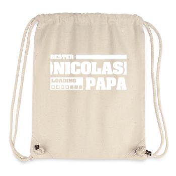 Vorname Nicolas - Stanley/Stella recycelter Gym Bag - Naturweiß - Vorne