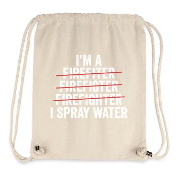 i'm a firefighter - Stanley/Stella Recycled Gym Bag - natural - Front