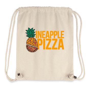Pizza à l’ananas - Sac à cordon recyclé Stanley/Stella - blanc naturel - Devant