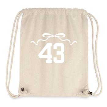 Number 43 Knot - 43rd Anniversary - Stanley/Stella Recycled Gym Bag - natural - Front