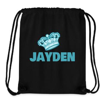 Jayden as a first name - Stanley/Stella Recycled Gym Bag - black - Front
