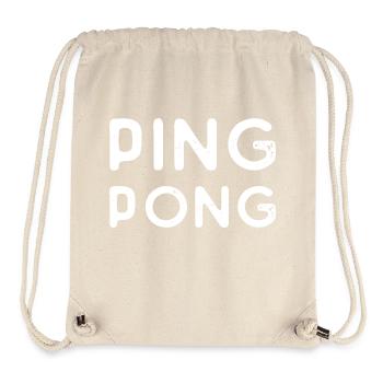 Ping Pong Spruch Geschenk Sport Geschenkidee - Stanley/Stella recycelter Gym Bag - Naturweiß - Vorne