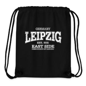 Leipzig (white oldstyle) - Stanley/Stella Recycled Gym Bag - black - Front
