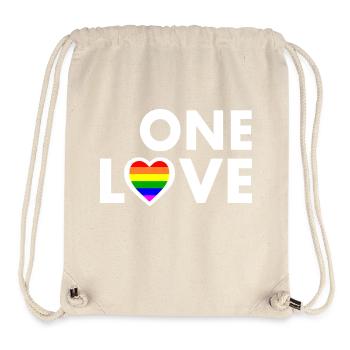 One love - Stanley/Stella Recycled Gym Bag - natural - Front