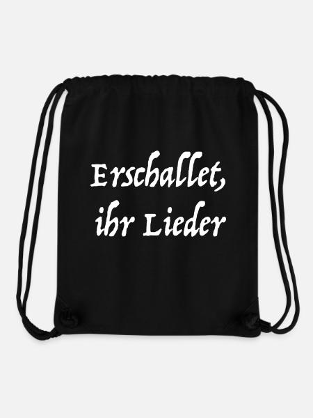 Erschallet, ihr Lieder - Stanley/Stella recycelter Gym Bag - Schwarz
