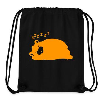 Bär - schlafender Panda Wald Natur Freiheit wild - Stanley/Stella recycelter Gym Bag - Schwarz - Vorne