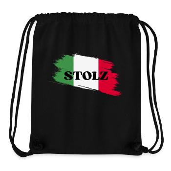 Stolz Italien Bella Italia - Stanley/Stella recycelter Gym Bag - Schwarz - Vorne