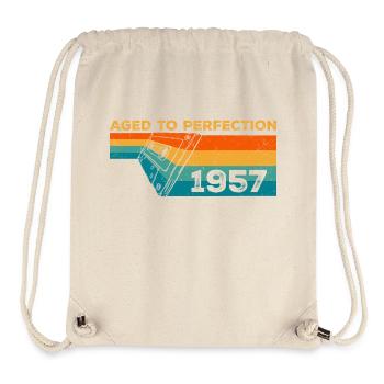 Jahrgang 1957 - Retro 1957 Geburtstagsgeschenk - Stanley/Stella recycelter Gym Bag - Naturweiß - Vorne