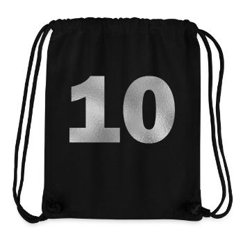 Geburtstag 10 Jahre - Stanley/Stella recycelter Gym Bag - Schwarz - Vorne