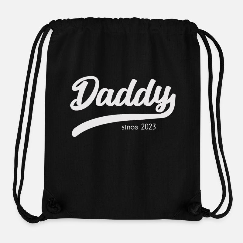 Daddy Since 2023 - Stylish Dad T-Shirt - Stanley/Stella Recycled Gym Bag - black