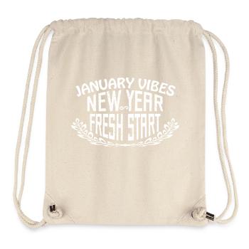 Jenuary Vibes New Year Fresh Start - Stanley/Stella Recycled Gym Bag - natural - Front