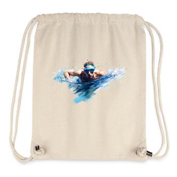 Schwimmen ist eine beliebte Sportart - Stanley/Stella recycelter Gym Bag - Naturweiß - Vorne