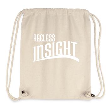 wise choices mental well-being awesome geek - Stanley/Stella Recycled Gym Bag - natural - Front