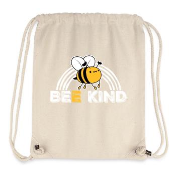 Sei nett niedlich Honig Freundlichkeit Biene Liebe inspirierend - Stanley/Stella recycelter Gym Bag - Naturweiß - Vorne