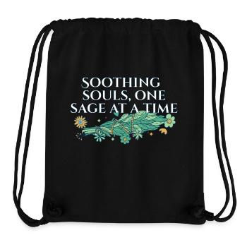 Soothing Souls One Sage At A Time Smudge Sticks - Stanley/Stella Recycled Gym Bag - black - Front