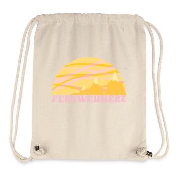 Reiselust Fernweh Herz - Stanley/Stella recycelter Gym Bag - Naturweiß - Vorne