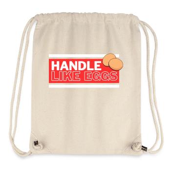 Wie Eier anfassen - Stanley/Stella recycelter Gym Bag - Naturweiß - Vorne