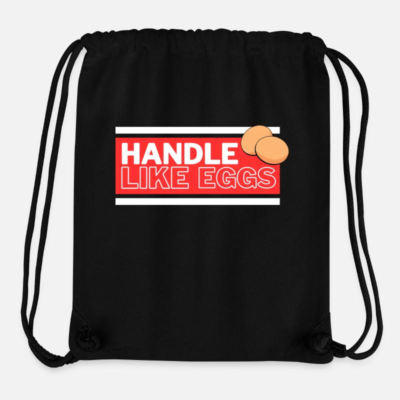 Handle like eggs - Stanley/Stella Recycled Gym Bag - black