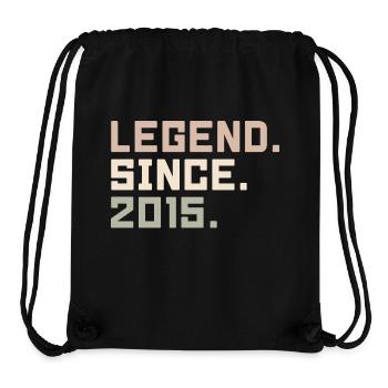 Legenden wurden im 2015 geboren Geschenkideen 2015 - Stanley/Stella recycelter Gym Bag - Schwarz - Vorne
