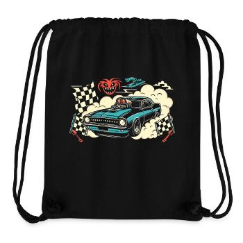 Drag Car Racing - Geschenk für Motorsportfans! - Stanley/Stella recycelter Gym Bag - Schwarz - Vorne