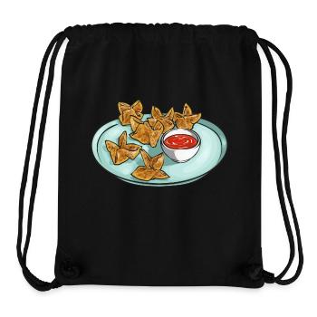 Krabben Rangoon Crabe Rangoon - Sac à cordon recyclé Stanley/Stella - noir - Devant