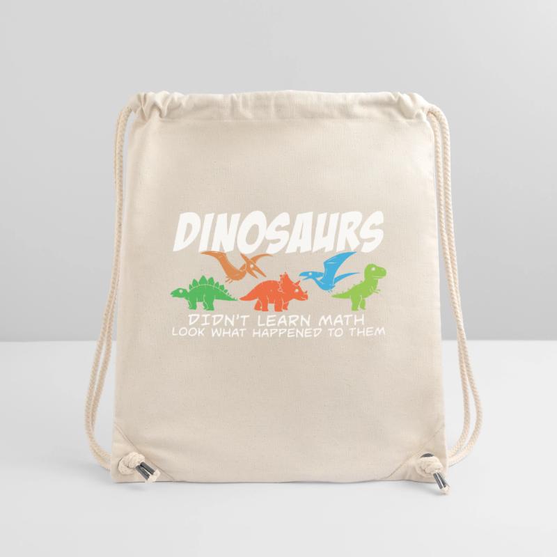 Dinosaurs Didn't Learn Math Funny Mathematics Stanley/Stella Recycled Gym Bag