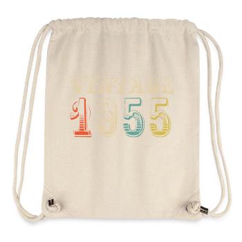 Jahrgang 1955 - 69. Geburtstag - 69 Jahre alt - Stanley/Stella recycelter Gym Bag - Naturweiß - Vorne