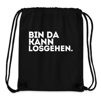 I'm there we can start! - Stanley/Stella Recycled Gym Bag - black - Front