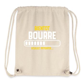 Bald betrunken, bitte warten... - Stanley/Stella recycelter Gym Bag - Naturweiß - Vorne