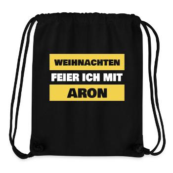First name Aron - Stanley/Stella Recycled Gym Bag - black - Front