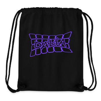 Dalia comme nom - Sac à cordon recyclé Stanley/Stella - noir - Devant