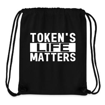 Token's Life Matters - Sac à cordon recyclé Stanley/Stella - noir - Devant