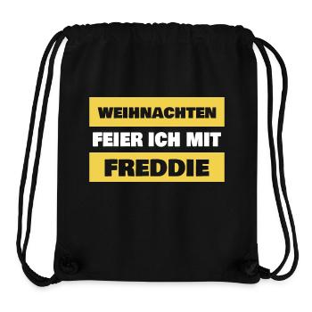 First name Freddie - Stanley/Stella Recycled Gym Bag - black - Front