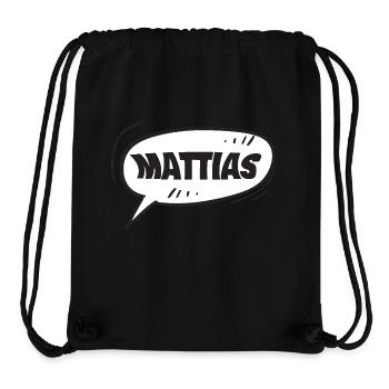 Geschenk für Mattias - Stanley/Stella recycelter Gym Bag - Schwarz - Vorne
